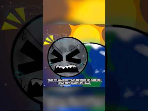 LUNA WAKE UP!!🌕🌑/ib:@natura2766/#funny #moon #earth #sun #solarballs #shorts #viral #memes #edit