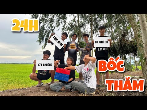Anh Ba Phai | Thử Thách 24H Cắm Trại Bốc Thăm Ngoài Đồng⛺