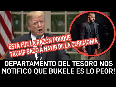 FILTRAN VIDEO DEL PORQUE DONALD TRUMP EXPULSO A NAYIB DEL SU TOMA DE POSESION "NO QUIERO DICTADORES"