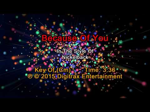 Nickelback – Because Of You (Backing Track)