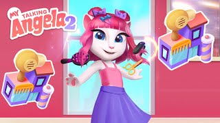 My Talking Angela 2 New Hair studio Update and  Gameplay Walkthrough Episode 352