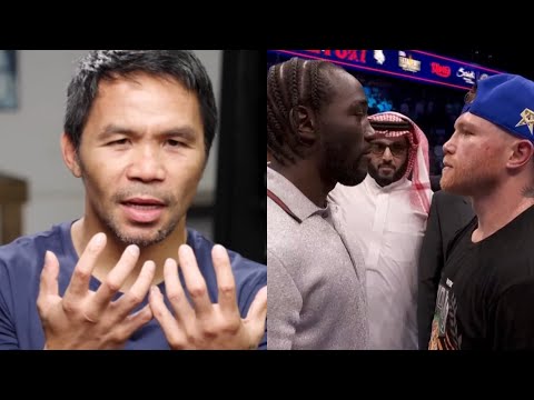 Manny Pacquiao Reacts to Canelo Alvarez vs Terence Crawford before his Fight vs Mario Barrios