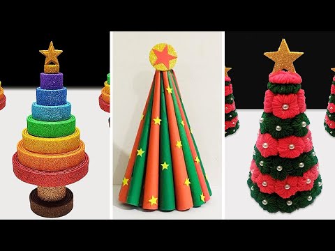 3 Christmas Tree Ideas | Paper Christmas Tree Making | Christmas Decor Ideas | DIY Christmas Tree