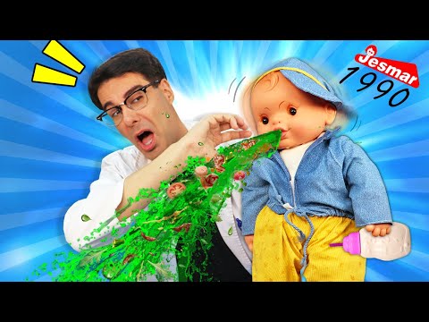ABRO EL MUÑECO QUE SE MAREA Y VOMITA de 1990 | Qué Hay Dentro de COCOLÍN MAREO?