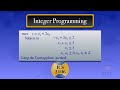Integer Programming Concepts and Methods