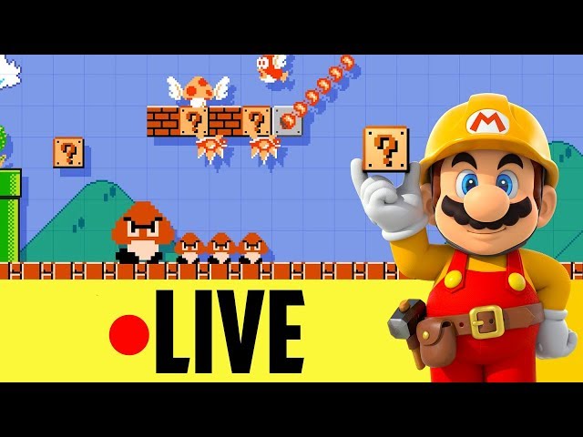 (LIVE) Super Mario Maker - Viewer Levels