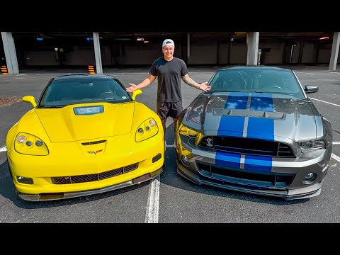 Driving America's LEGENDARY V8 Sport Cars!! (C6 ZR1 vs. GT500)