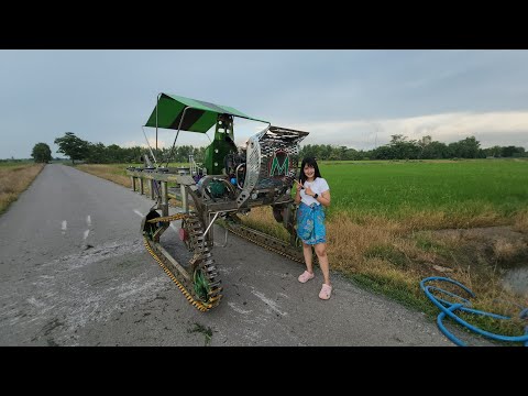 รถตัดใบข้าว 10ไร่ ใช้เวลา20นาที