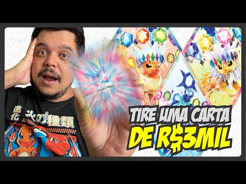 TIREI uma CARTA DE R$3 MIL de EVOLUÇÕES PRISMÁTICAS | CARTAS POKÉMON TCG