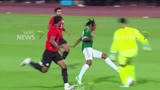YouTube video thumbnail:  Bafana Beat Egypt 1-0 in International Friendly 