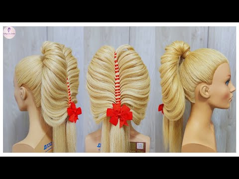 Cómo hacer Trenza Esqueleto 😱 Trenza Pluma con Cordón de Seda 👏