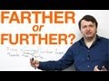 Understanding 'Farther' vs 'Further'
