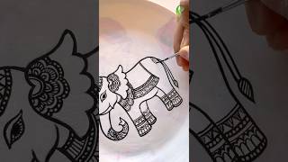Cutest 1 Color Painting 🐘 😱 #shorts