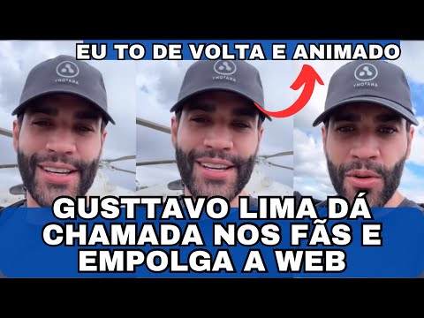 Gusttavo Lima dá CHAMADA nos FÃS e já anuncia que tá de VOLTA “um dos maiores festivais”