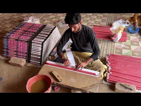 Massive Production of 10 Shot Thunder Sticks at Fireworks Factory