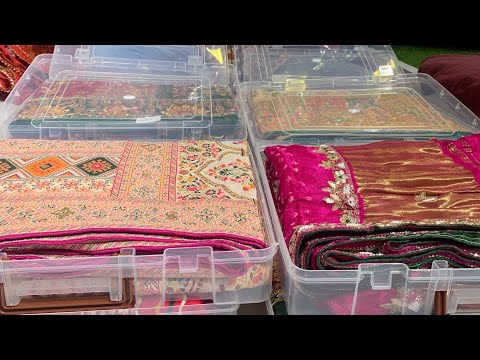 हैवी वर्क साड़ी गोदाम सुरत🔥ब्राइडल SAREE MANUFACTURER IN SURAT|SURAT SAREE @shreekamdhenugroup