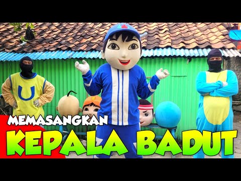 Memasangkan Kepala Badut Doraemon & Upin | Drama Badut Boboiboy & Ondel-Ondel Betawi