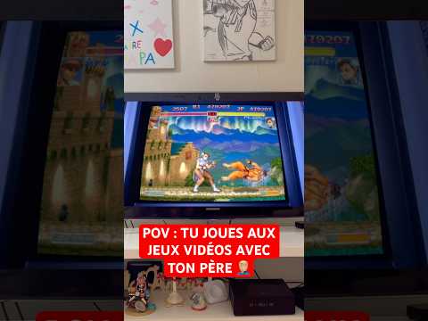 POV : TU JOUES AUC JEUX VIDÉOS AVEC TON PÈRE 🤦🏼‍♂️ #sœur #humour #drole #sketch #papa #jeuxvidéo