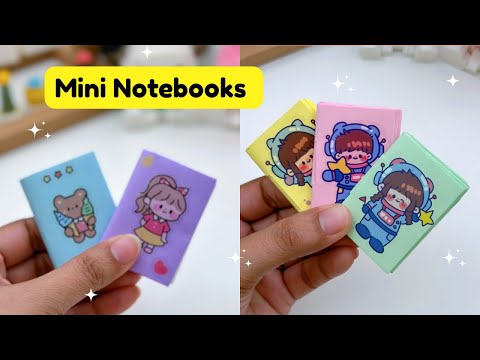 DIY MINI PAPER NOTEBOOK / Paper Crafts For School / Paper Craft / Easy kids craft ideas