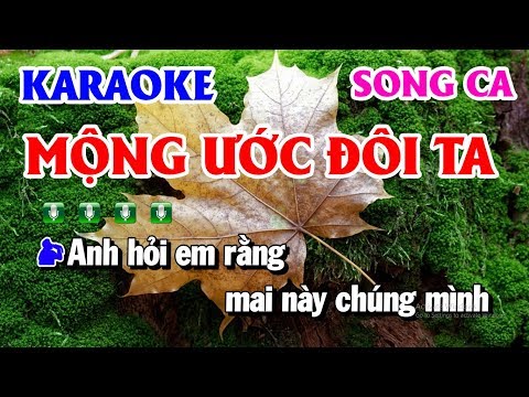 Mộng Ước Đôi Ta Nhạc Sống Karaoke Song Ca Em Cực Hay Karaoke Thanh Hải