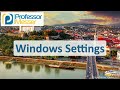 Windows Settings and Configuration Concepts