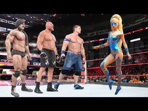 Angel Kai vs Brock Lesnar Dara Singh John Cena Match