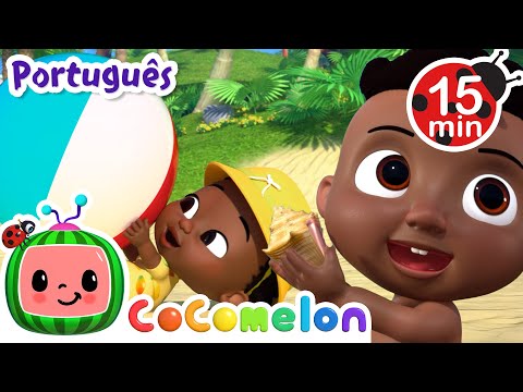 Que Coisas Encontro Na Praia | CoComelon Brasil | Músicas Infantis e Desenhos Animados em Português