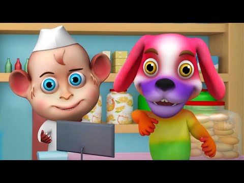 Ek Bandar Ne Kholi Dukaan, একটা বানর একটা দোকান খুলল, Bengali Nursery Rhymes for Kids