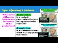 Inference and Evidence Assessment