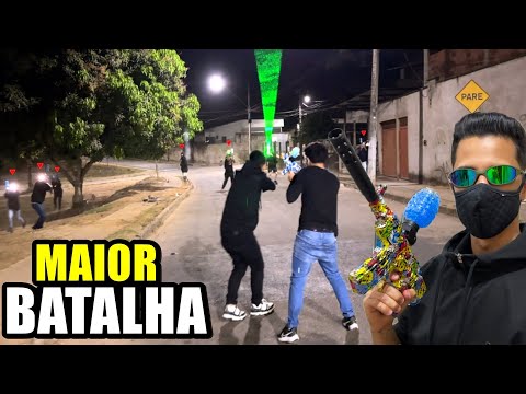 ACONTECEU A MAIOR BATALHA COM ARMA DE GEL DO BRASIL