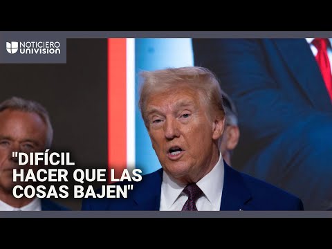 Donald Trump dice que reducir el precio de los alimentos será difícil, pese a prometerlo en campaña