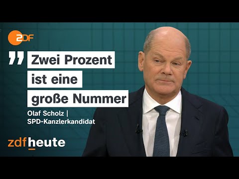 TV-Duell: Scholz und Merz über Bundeswehr, Verteidigung und Schuldenbremse