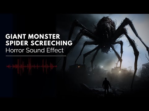 Giant Monster Spider Sound Effects 🕷️😱🔊