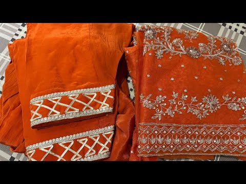 Trending poncha design with gota patti || salwar poncha design