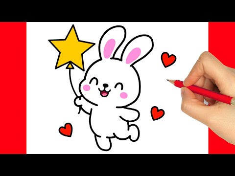 CÓMO DIBUJAR UN CONEJO FÁCIL