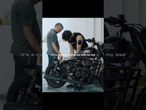 It’s a memory crafted❤️ #meteor350 #royalenfield #rider #bikelife #father #shorts #love #modified