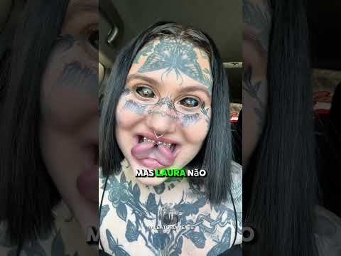 ela tatuou seus próprios olhos até que o pior acabou acontecendo