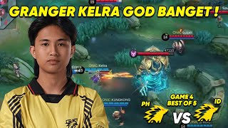 TERLALU GILA KELRA DENGAN GRANGERNYA !! ONIC PH VS ONIC ID GAME 4
