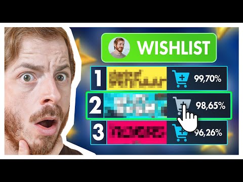 Les JEUX LES MIEUX NOTÉS de ma WISHLIST STEAM !