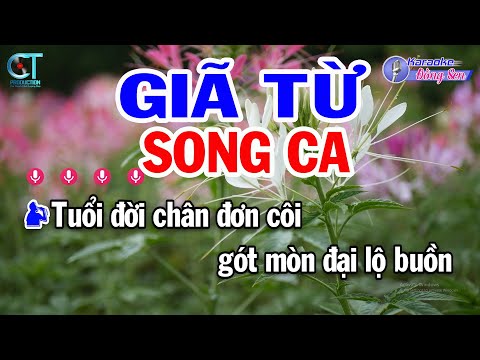 Karaoke Giã Từ Song Ca ( Gm ) Nhạc Sống Phối Mới Dễ Hát || Karaoke Đồng Sen
