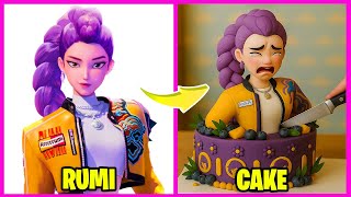 KPOP Demon Hunters Character but They're CAKE | Rumi, Zoey, Mira, Jinu