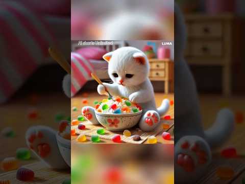 পিচ্চি টমি ভাত দিয়ে জেলি চকলেট খায়🌈😱😱#cat #catlover#kitten #story #shorts #shortsfeed