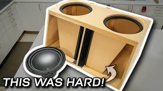 ANGLED SLOT PORT ADVANTAGE! Subwoofer box build - Step-by-Step