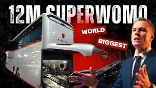 Größtes Europa Wohnmobil 12m 1,3 Mio. € Dembell mit Auto Garage Slide-out mit Jeanne und Alica 