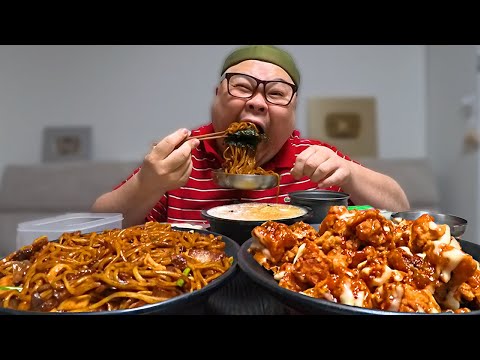 더고아재! 배블리님 먹방 보고 못 참았다! ㅋㅋㅋㅋㅋ 짜장면 + 슈프림양념치킨 먹방 │Supreme Chicken, Jjajangmyeon Mukbang Eatingshow