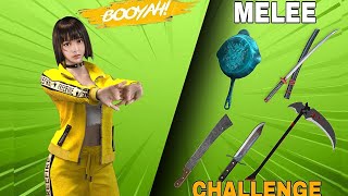 Only* Melee Weapon Challenge in Freefire 😱