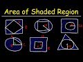 Calculating Areas of Shaded Regions in Geometry