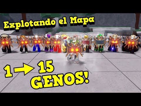 ¡Exploto el mapa con 15 GENOS en LOS CAMPOS DE BATALLA MÁS FUERTES ROBLOX Momentos Divertidos! 😲