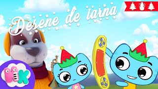 Desene de iarna in romana ❄️ Ham Miau, Kit si Kate & Trenuletele ⛄ HeyKids - Desene animate