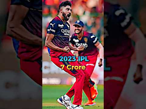 Mohammed siraj total IPL salary (2017-2023)🤑#shorts #ipl